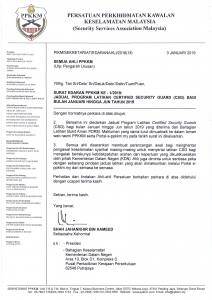 Surat Edaran Ke-1/2019: Jadual Program Latihan Certified ...